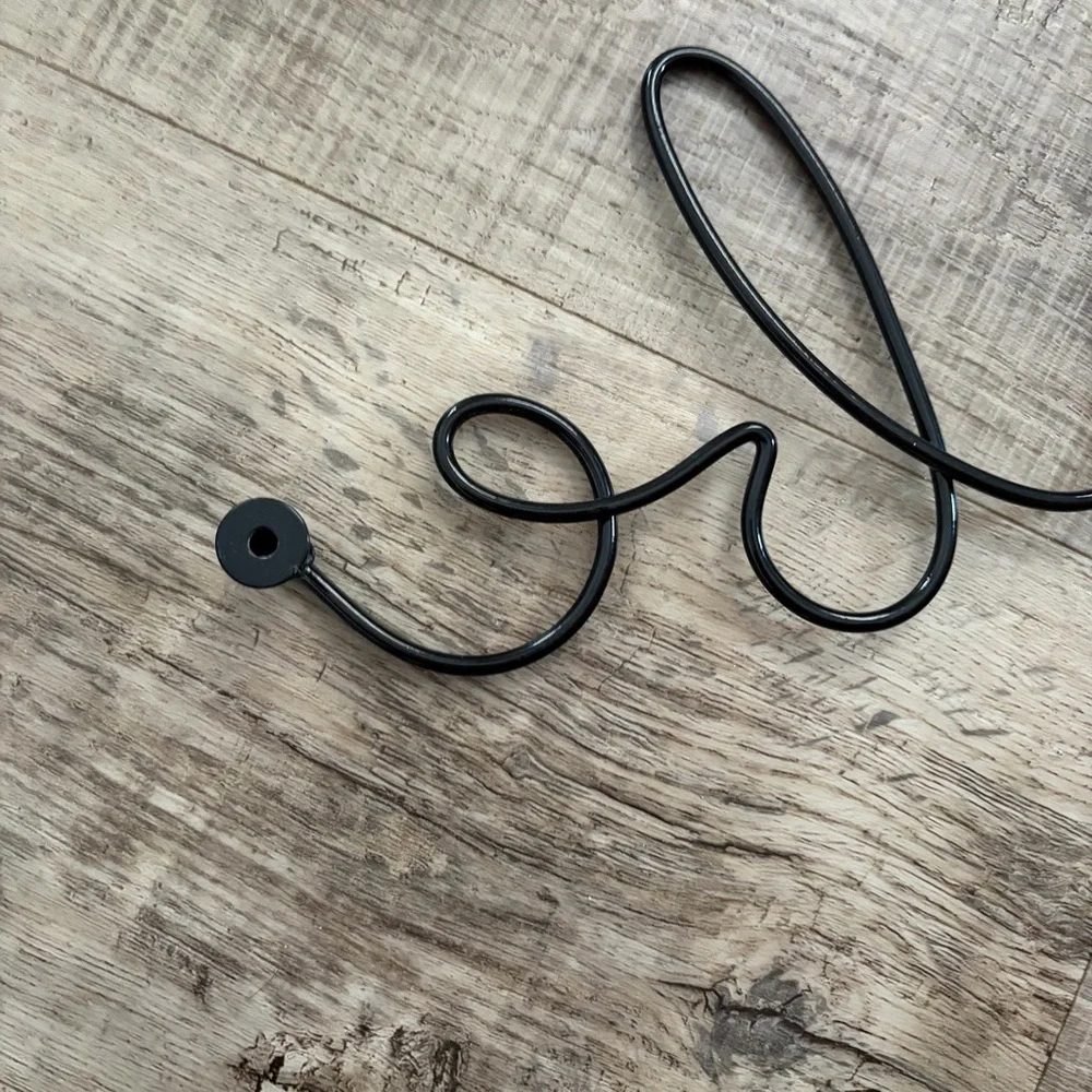 Urban Outfitters Black 'babe' Script Metal Wall Hook